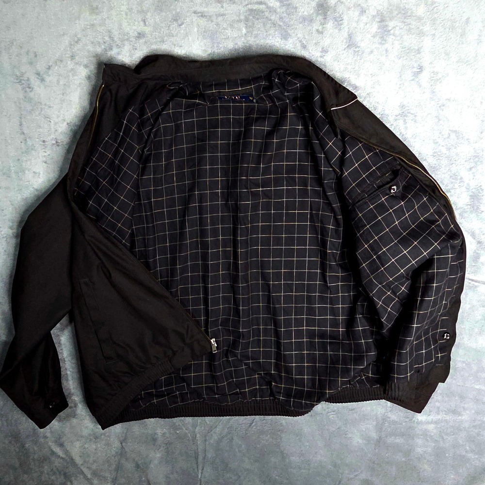 Polo Ralph Lauren Mens Black Bi-Swing Windbreaker Jacket 2XLT Tall Harrington - Picture 4 of 8
